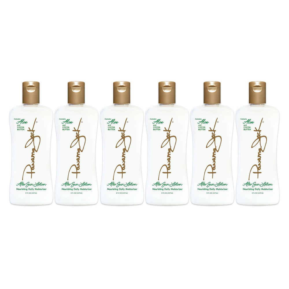 Panama Jack Aloe Moisturizer Lotion bottle close-up, delivering daily hydration.