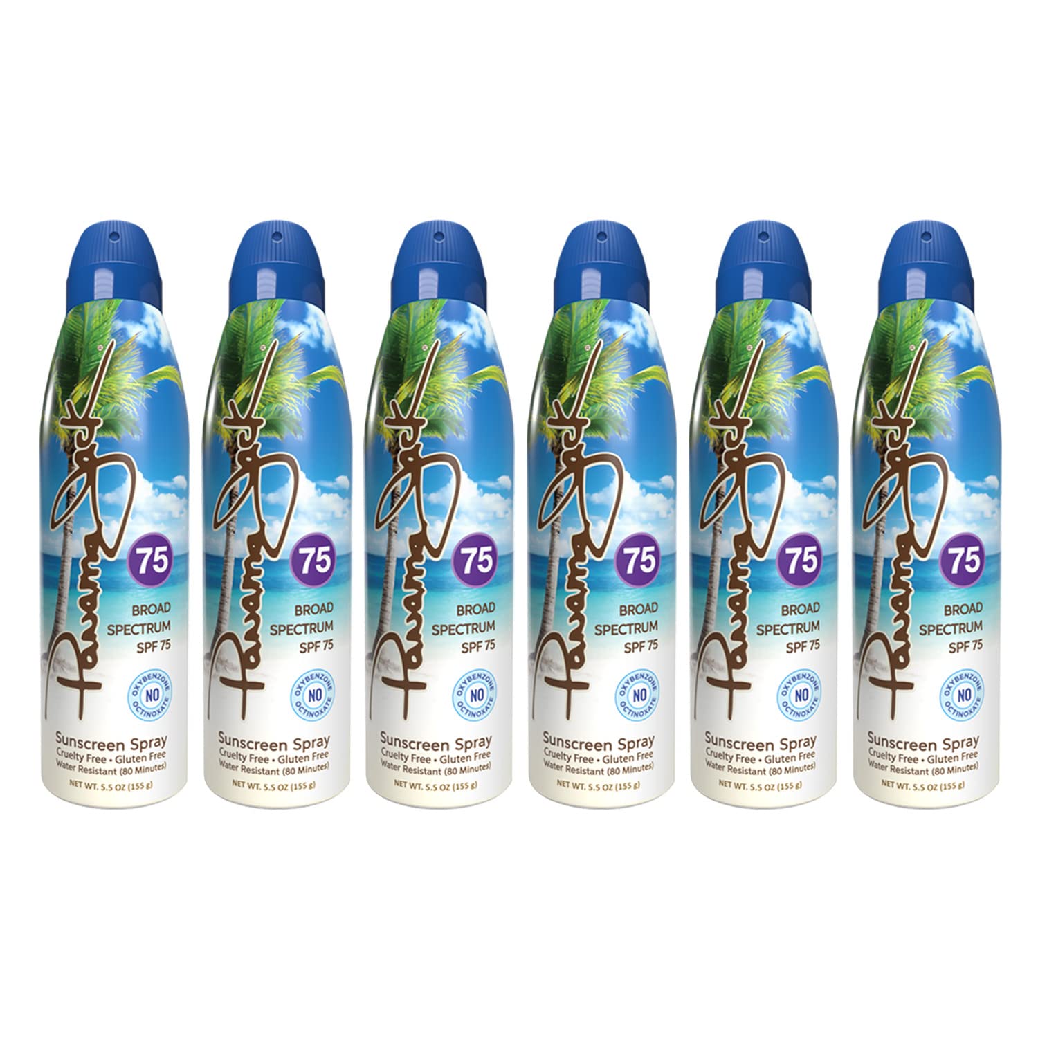 Panama Jack apply spray on skin for even coverage