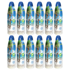 Panama Jack continuous spray sunscreen bottle for easy, even coverage outdoors.