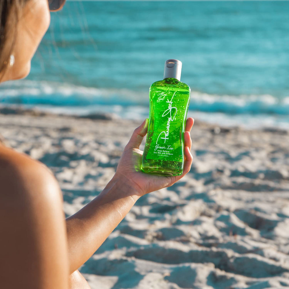 Panama Jack Green Ice Gel chilled after shower for refreshing relief
