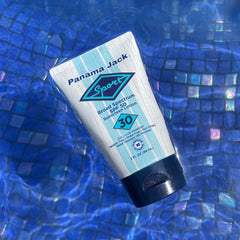 Panama Jack SPF 30 outdoors scene illustrating active sun protection during activities.