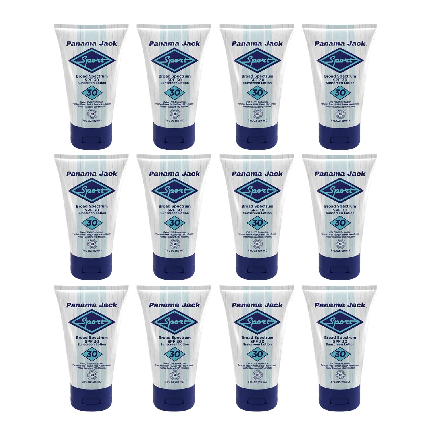 Panama Jack pack of 2 sunscreen bottles ready for travel.