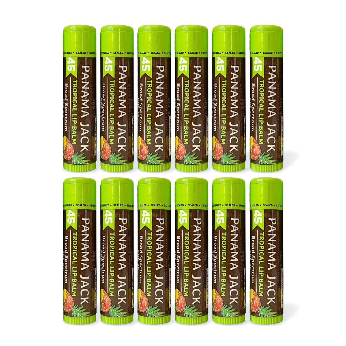 Panama Jack Dreamsicle lip balm application demonstrating smooth glide with SPF 45