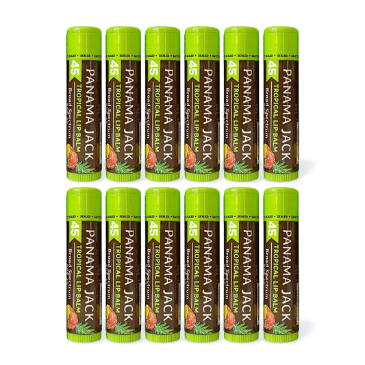 Panama Jack Dreamsicle lip balm application demonstrating smooth glide with SPF 45