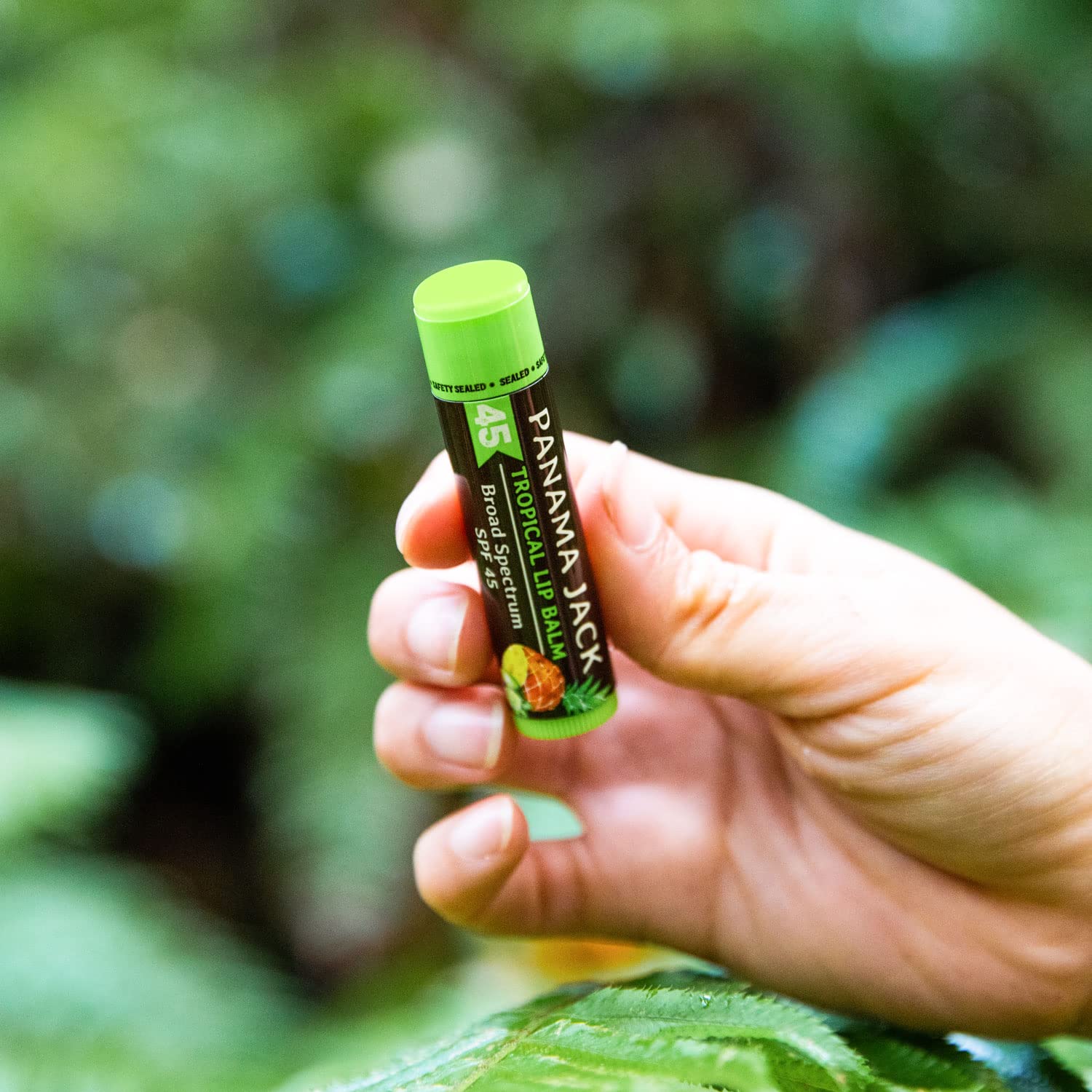 Panama Jack Dreamsicle lip balm dispensing knob close-up for easy use