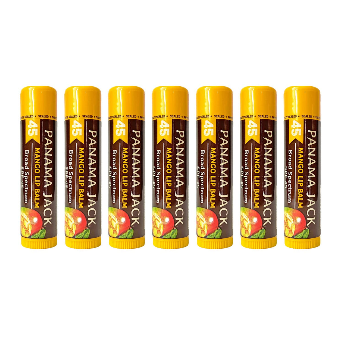 Panama Jack Mango lip balm packaging ready for sun protection