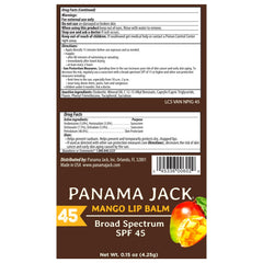 0.15 oz Panama Jack SPF 45 compact bottle with adjustable knob for controlled reapplication.