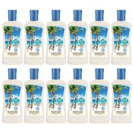 Panama Jack Sunscreen Lotion SPF 50 bottle front with broad spectrum protection