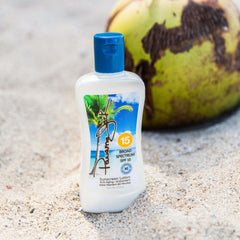 Panama Jack SPF 15 label on bottle helps track protection level.