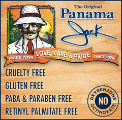 Panama Jack Sunscreen Tanning Lotion cap for easy, quick reapplication.