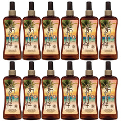 Panama Jack Sunscreen Tanning Oil bottle with pump for easy application.