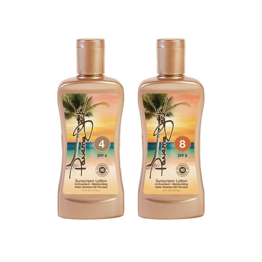 Panama Jack Sunseeker SPF 8 bottle provides stronger tan while maintaining moisture