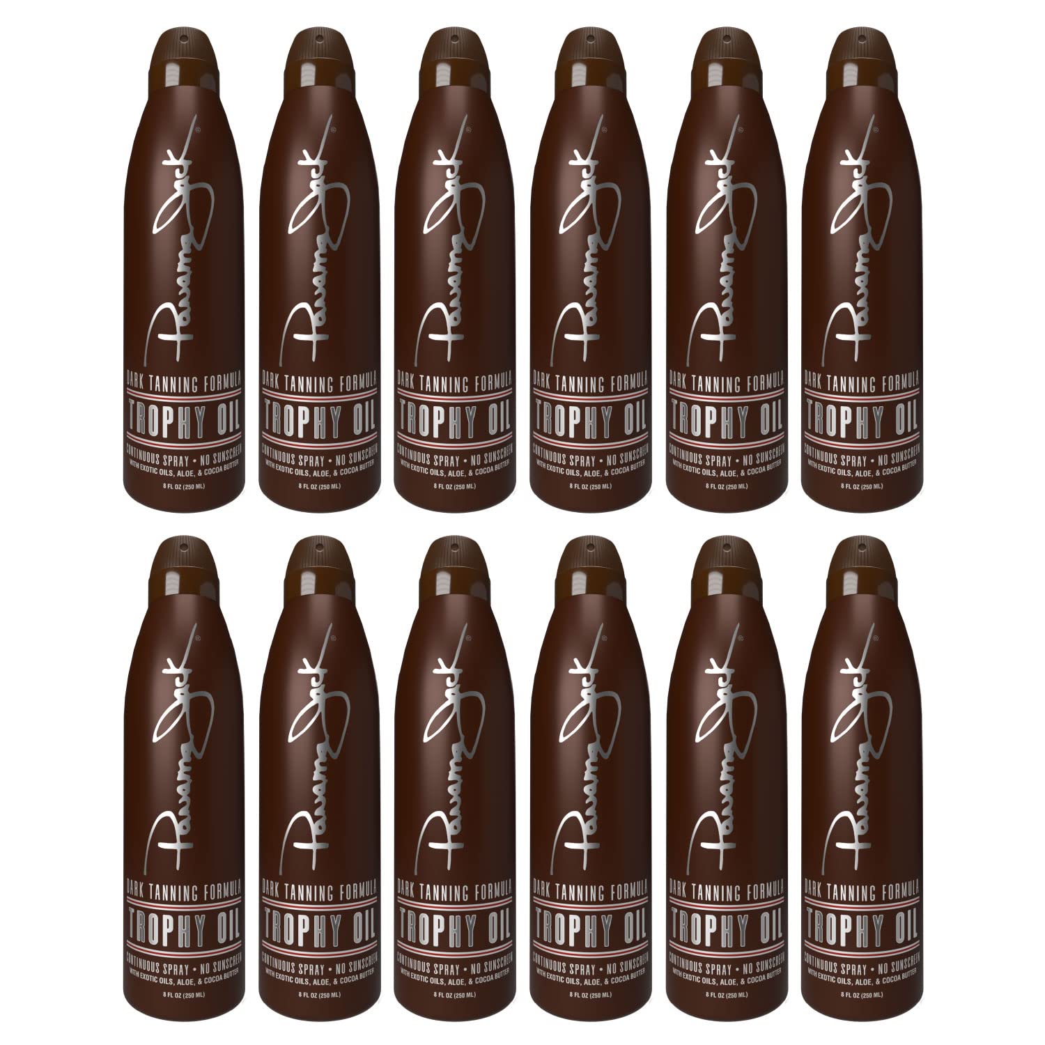 Panama Jack Trophy Oil after-sun use bottle complements base tanning routines.