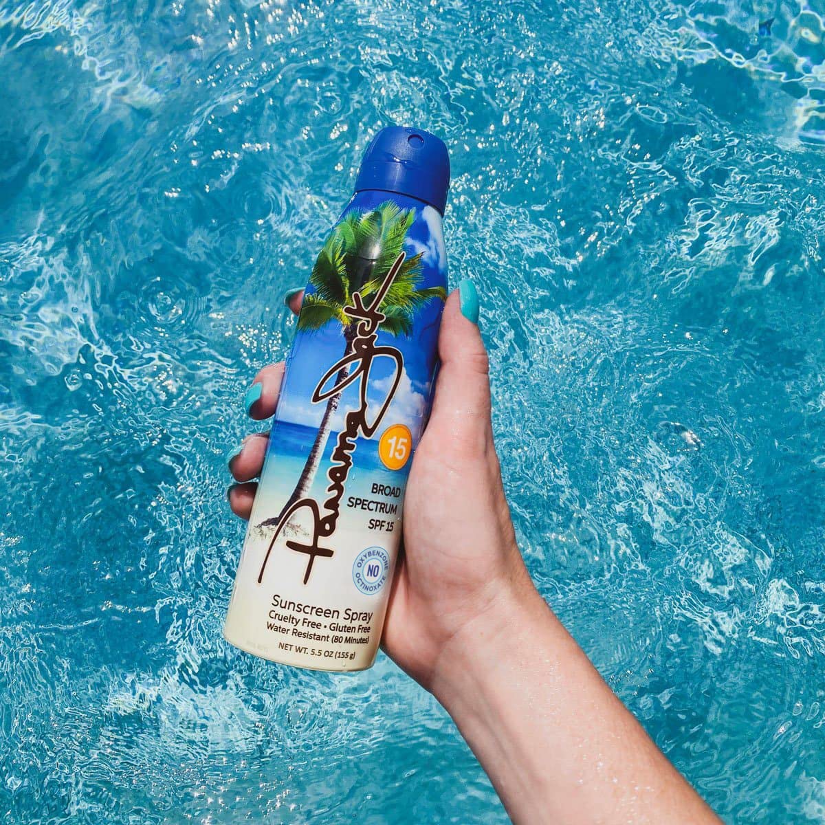 Panama Jack tropical fragrance enhances the sun protection routine