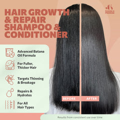 Panda's Promise Batana Oil Conditioner bottle delivering smooth, hydrated hair.