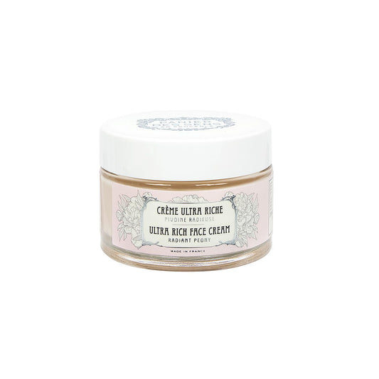 Panier des Sens Radiant Peony cream jar close-up for deep hydration