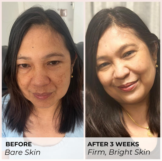 Panim Marine Collagen Cream with hyaluronic droplets shows deep moisture and plump skin.