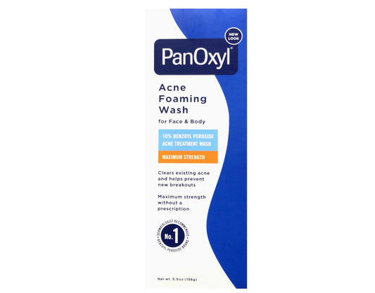 Two-pack PanOxyl Acne Foaming Wash on display for value and routine use