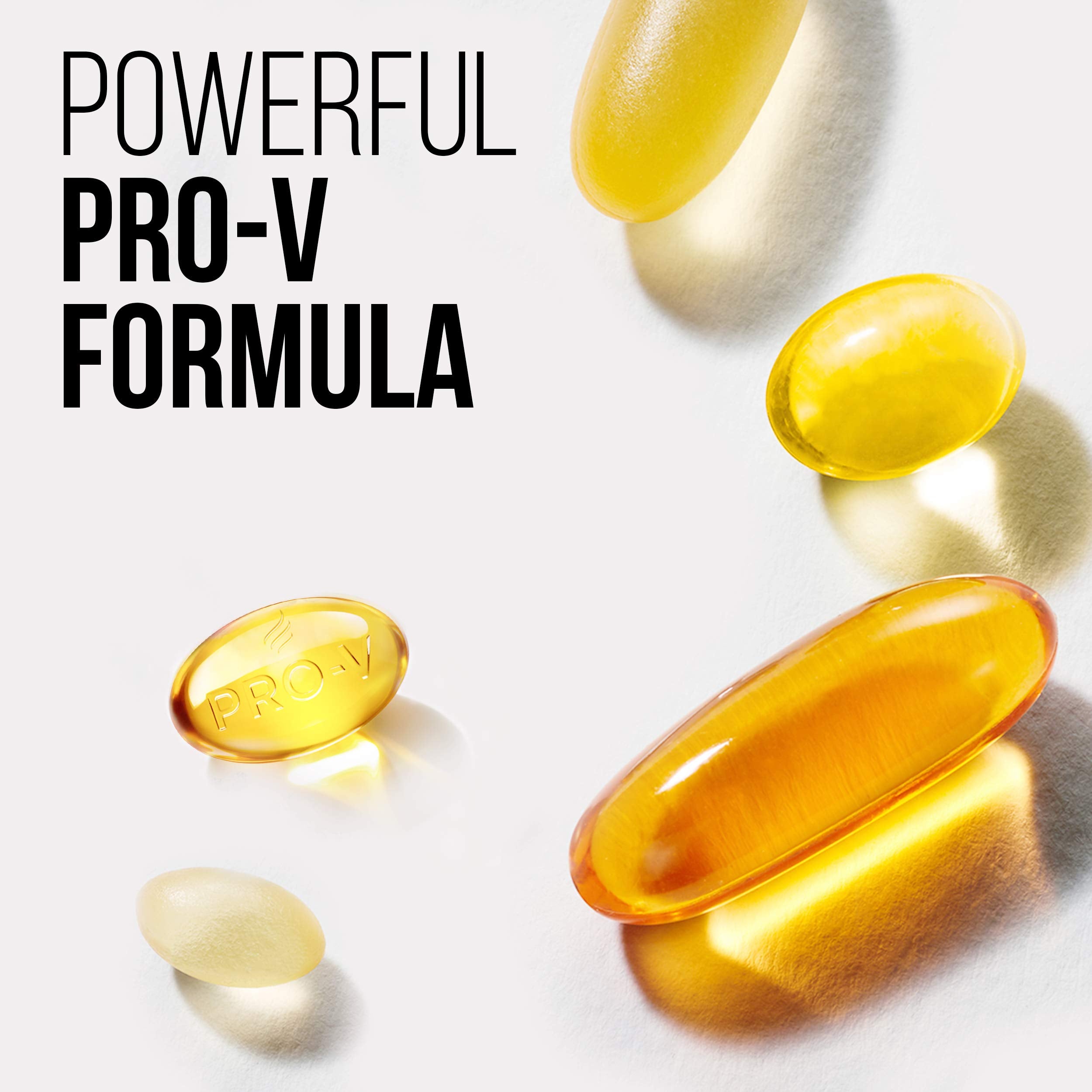 Pantene Argan oil and omega-9 ingredients highlight nourishing formula.