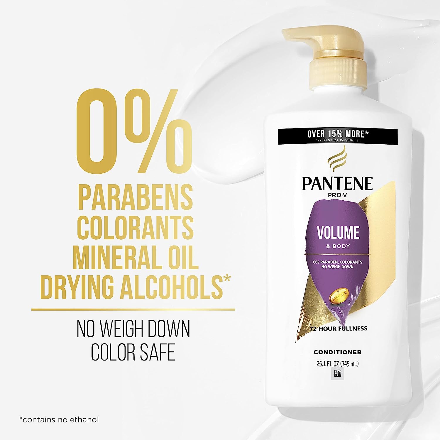Color-safe icon indicating Pantene protects color-treated hair