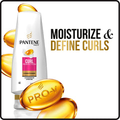 Pantene Pro-V Curl Perfection shown delivering defined curls and smooth texture.