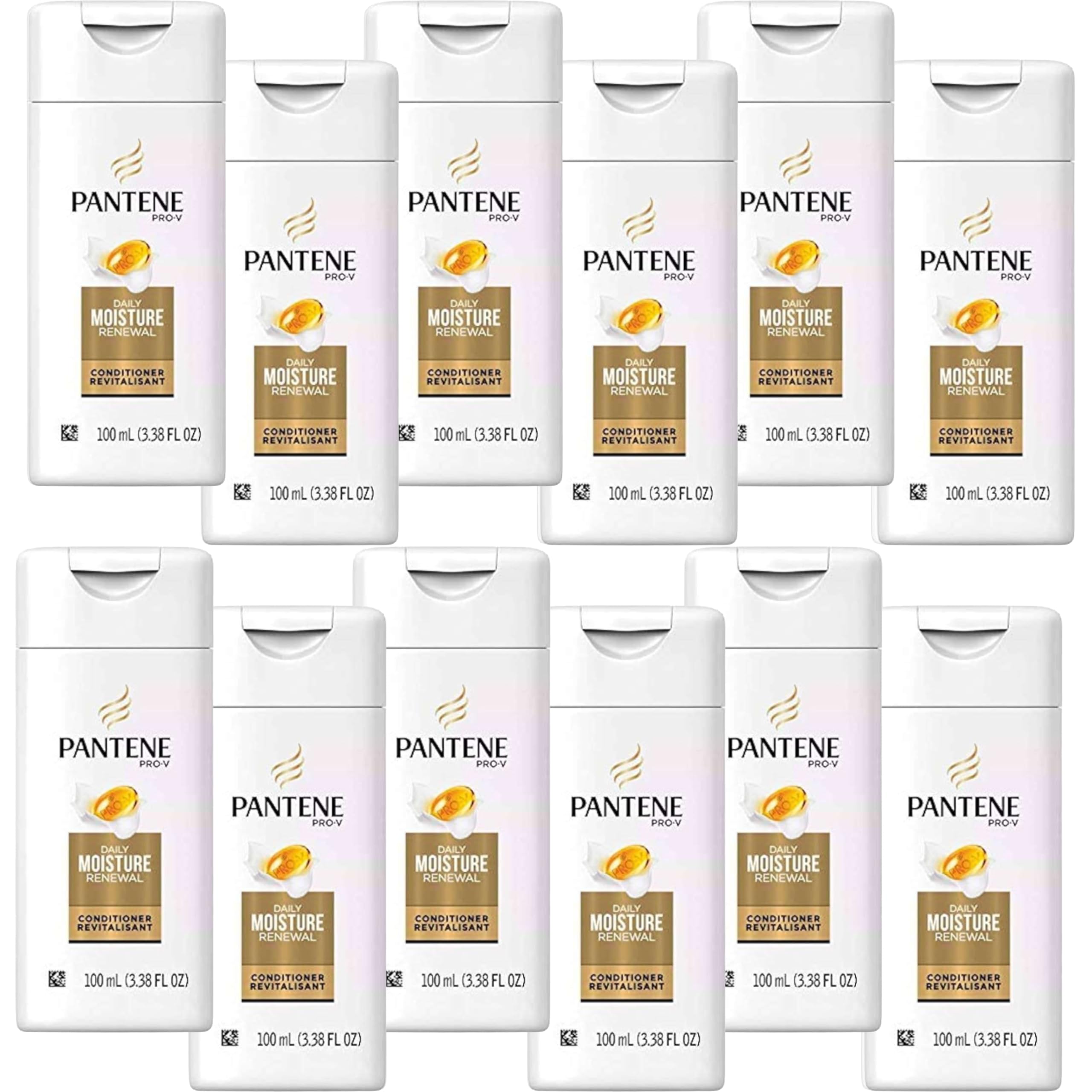 Pantene Daily Moisture Renewal bottle poured into hand illustrating application