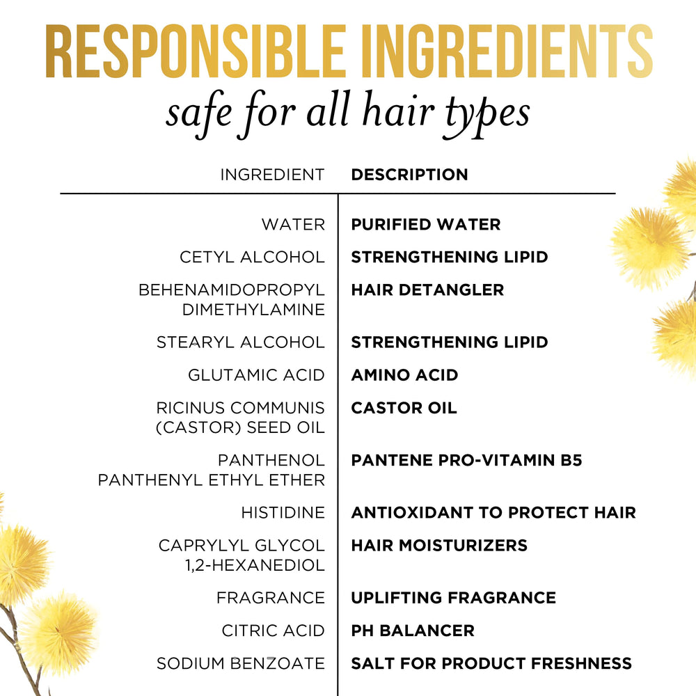 Pantene uplifting fragrance leaves hair smelling fresh after conditioning.