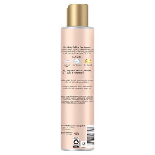 Pantene Hyaluronic Acid shampoo pour highlighting nourishing infusion for revitalized strands