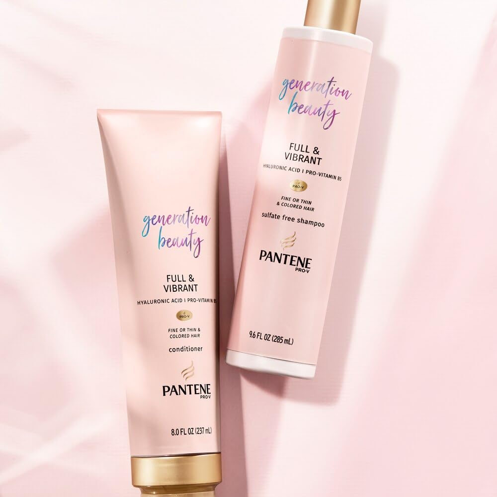 Pantene packaging highlights paraben-free and dye-free formula