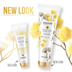 Pantene hair ends focus showing conditioning repair for damaged-looking tips.