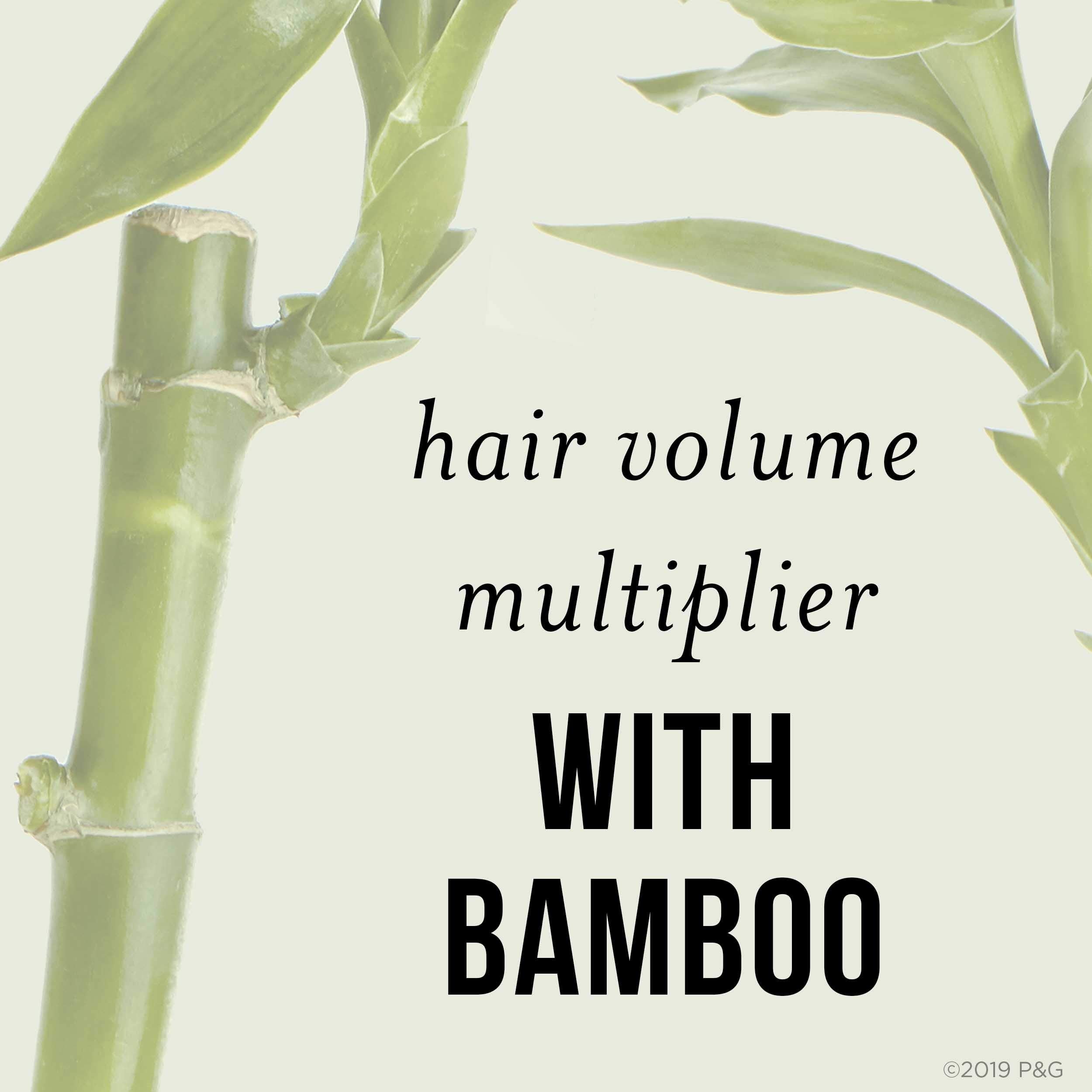 Permed or chemically treated hair compatible with Pantene Bamboo Shampoo
