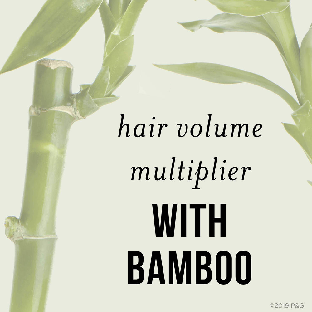 Permed or chemically treated hair compatible with Pantene Bamboo Shampoo