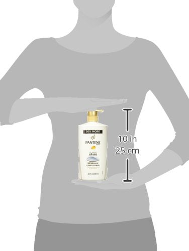 Pantene Pro-V Classic Clean Conditioner 24h hydration visual suggesting long-lasting moisture.