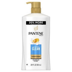 Pantene Pro-V Classic Clean Conditioner bottle front for daily hydration and shine.
