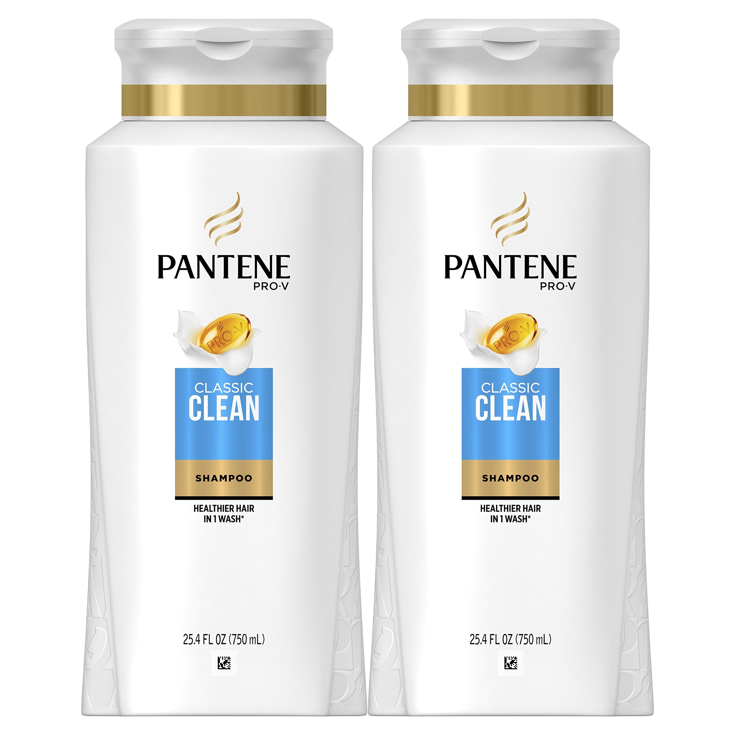 Pantene Pro-V Classic Clean twin-pack front view for daily cleansing.