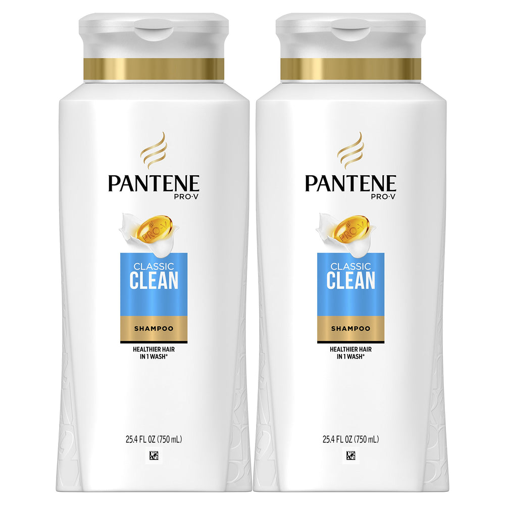 Pantene Pro-V Classic Clean twin-pack front view for daily cleansing.