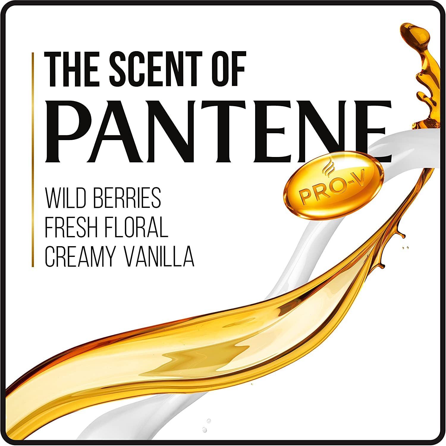 Pantene Pro-V Curl Perfection bottle closeup with cap highlights easy daily use.