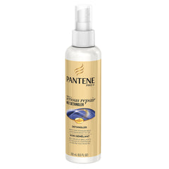 Hair appears smooth and shiny after using Pantene Detangler.