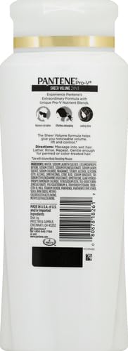 Pantene Pro-V Sheer Volume detangle action aids easy brushing