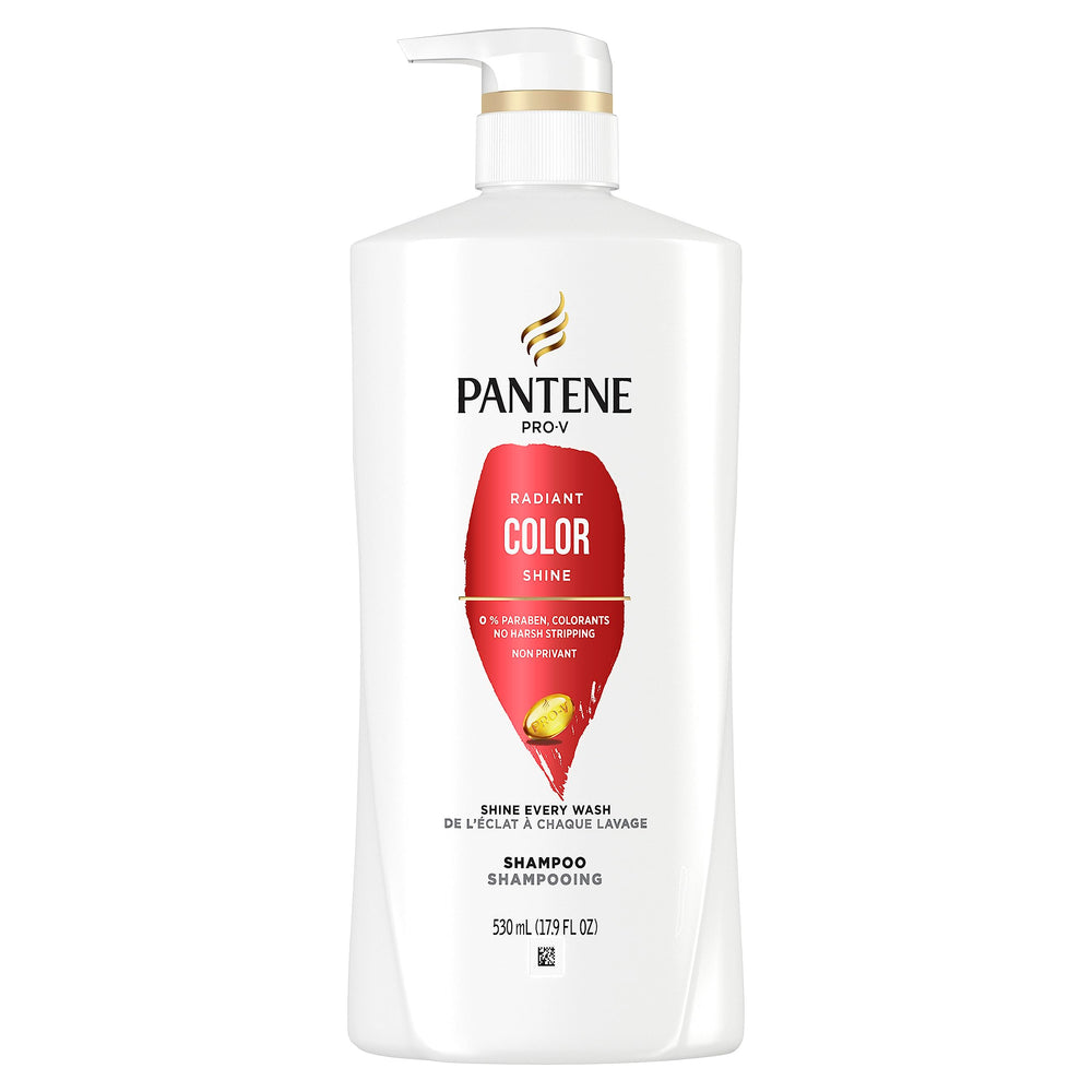 Pantene Radiant Color Shine Shampoo lather demonstrates gentle cleansing for color-treated hair