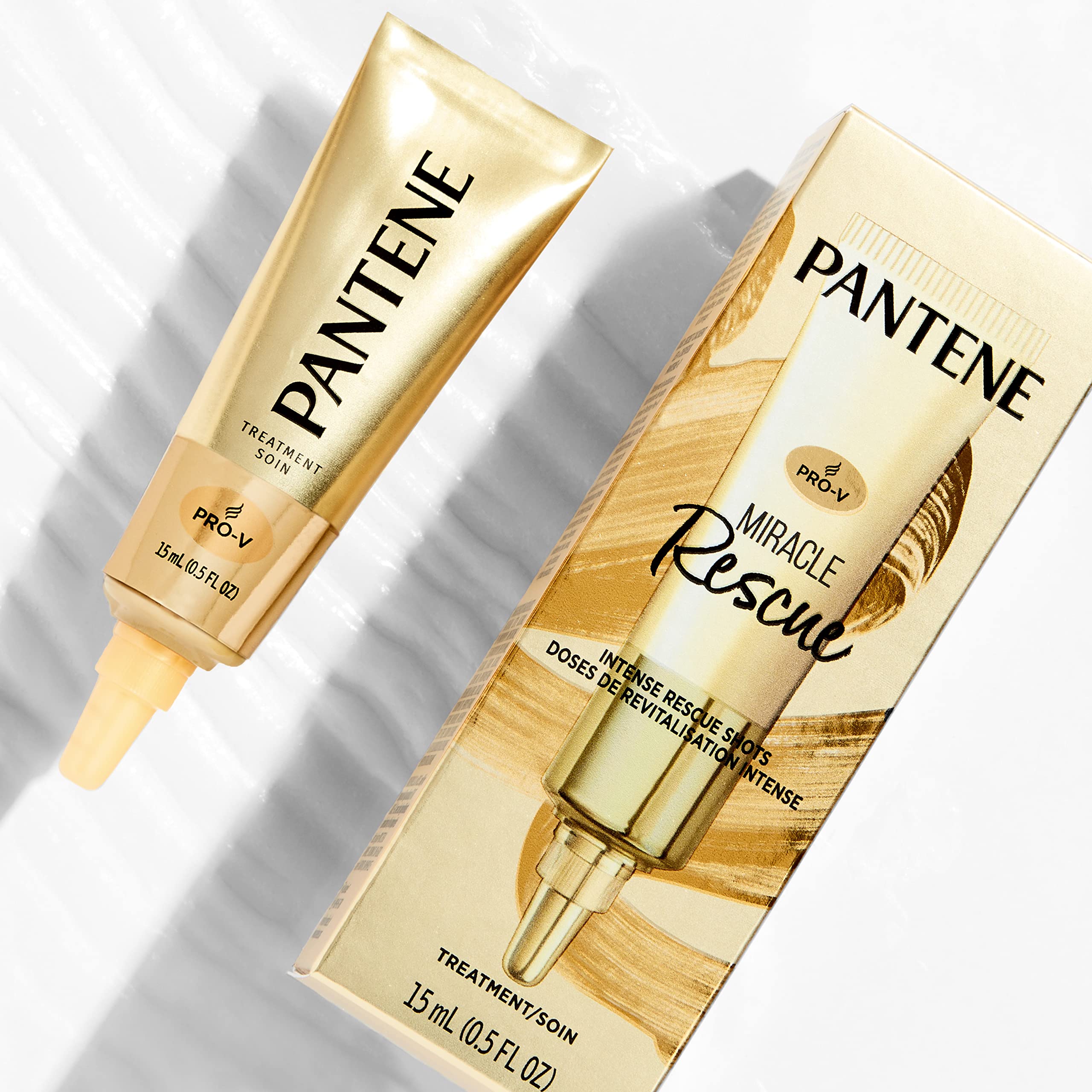 Pantene Repair & Protect collection packaging highlights color-safe protection.