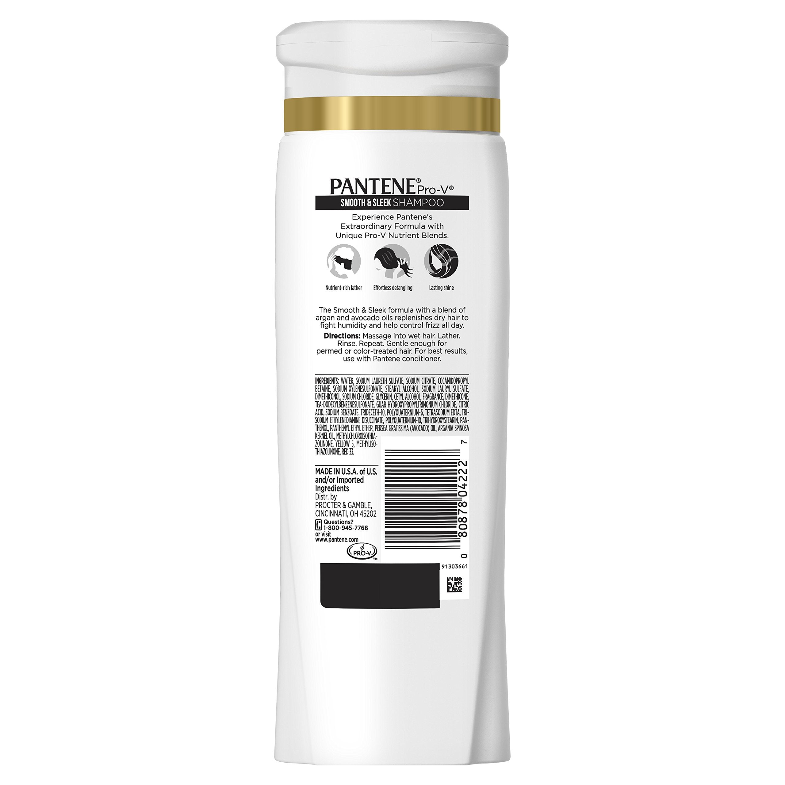 Pantene shampoo lather close-up showing rich cleansing.