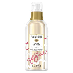Pantene Curl Affair cream bottle shows rich moisture for defined curls.