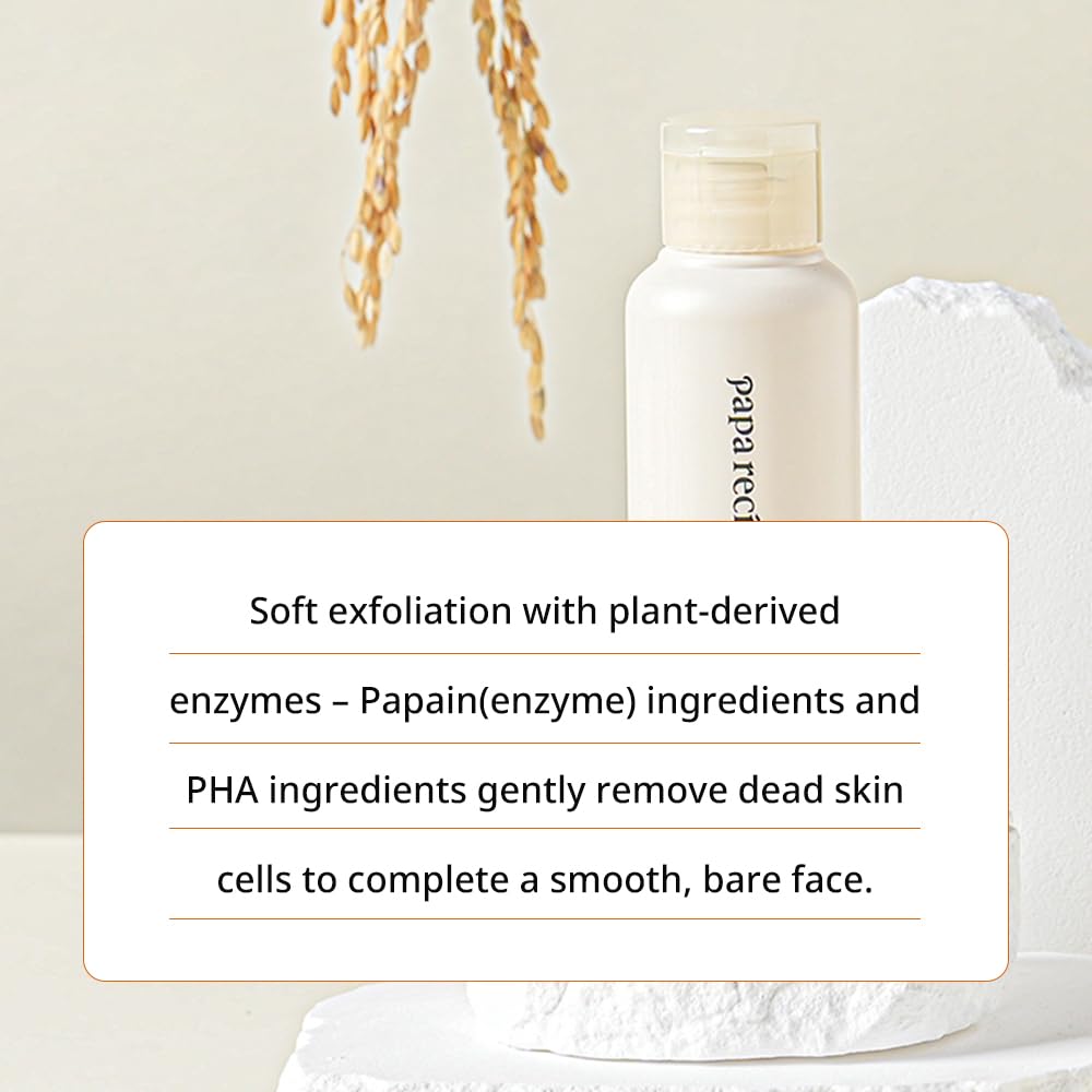 Papa Recipe cleanser pour demonstrates mild cleansing suitable for sensitive skin