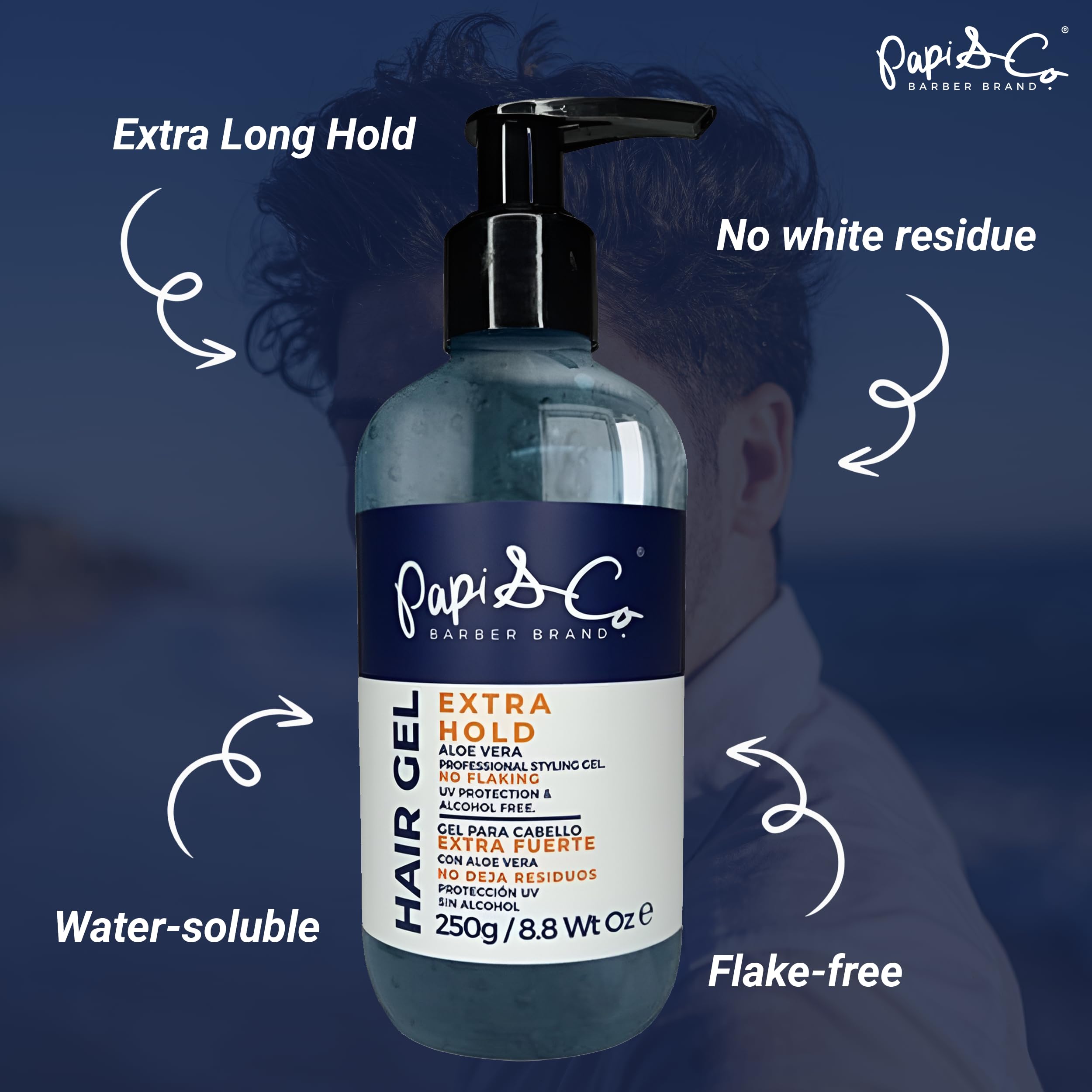 PAPI & CO hair gel UV protection cap guards hair outdoors