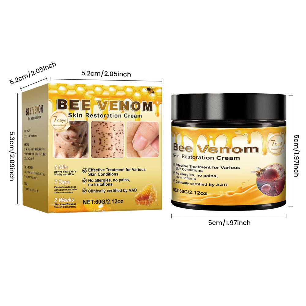 PAQIMAN Bee Venom Cream ingredients label highlights bee venom and hyaluronic acid benefits