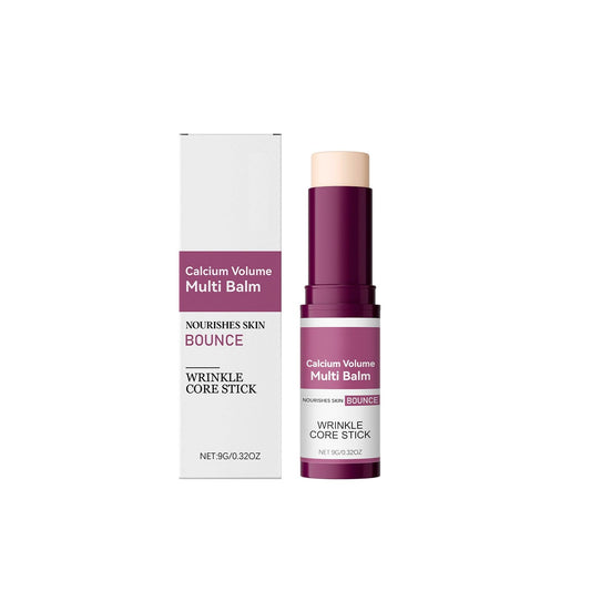 PAQIMAN Cemenrete calcium multi balm on the face for versatile hydration and wrinkle care