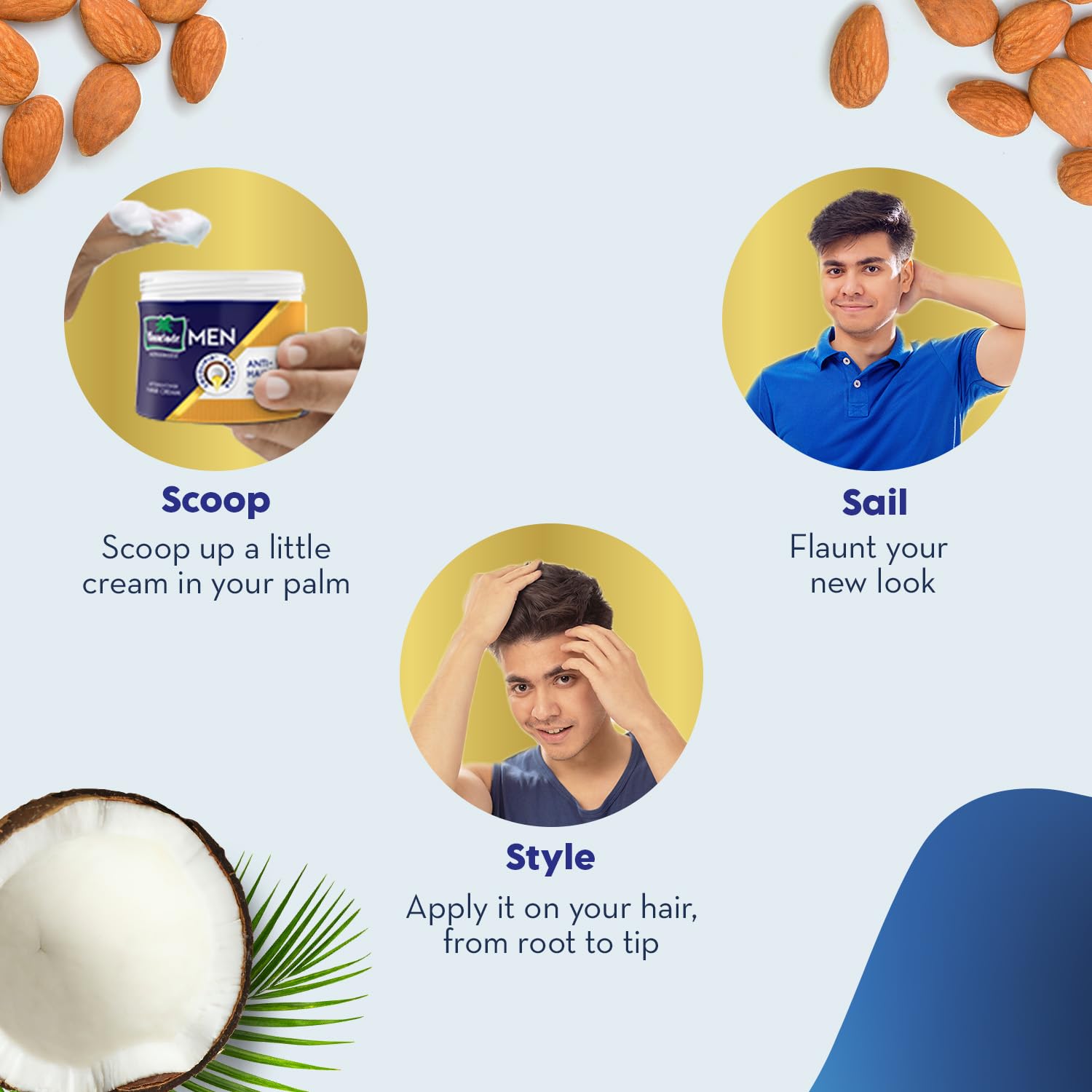 Parachute Advansed hair after use with shine and smoothness.