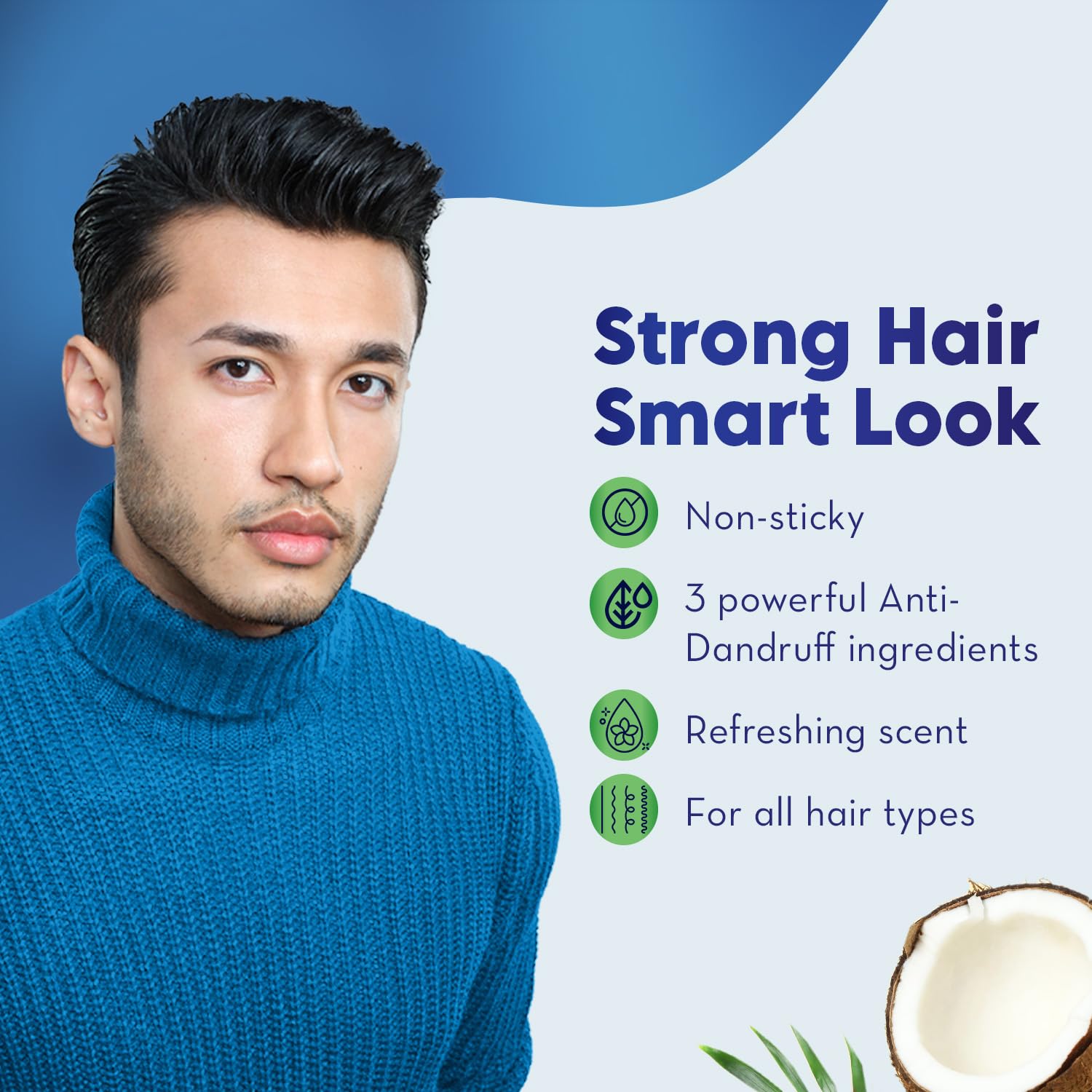 After-shower application of Parachute Advansed Men Hair Cream, non sticky finish
