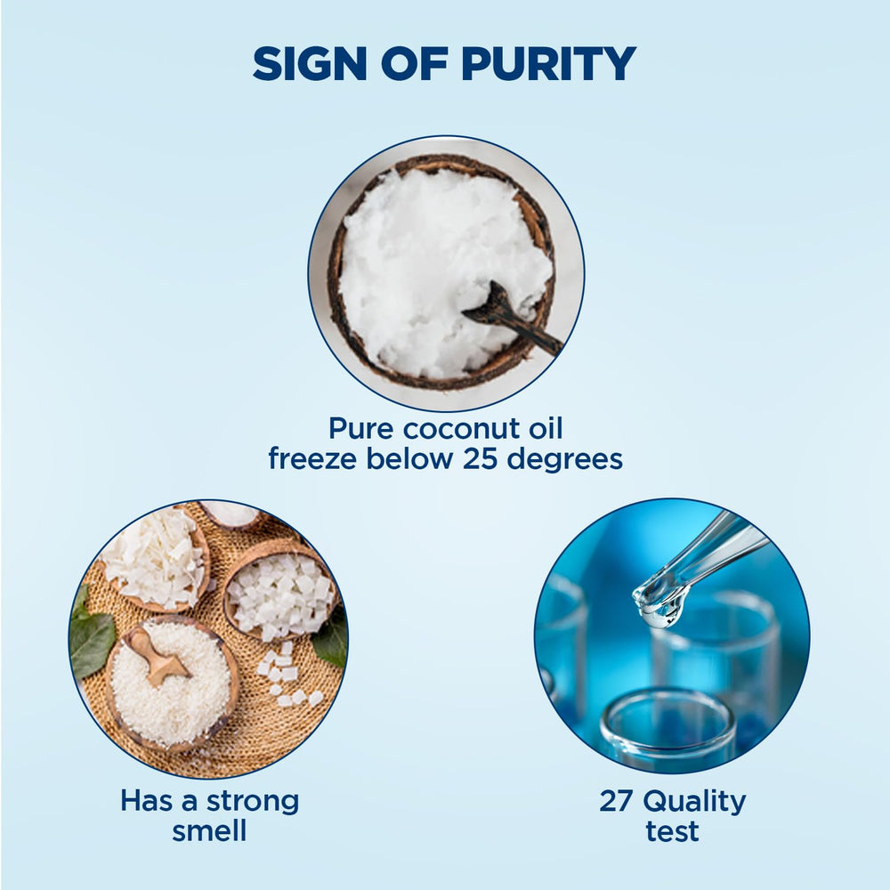 Parachute coconut oil non-refined appearance with no additives
